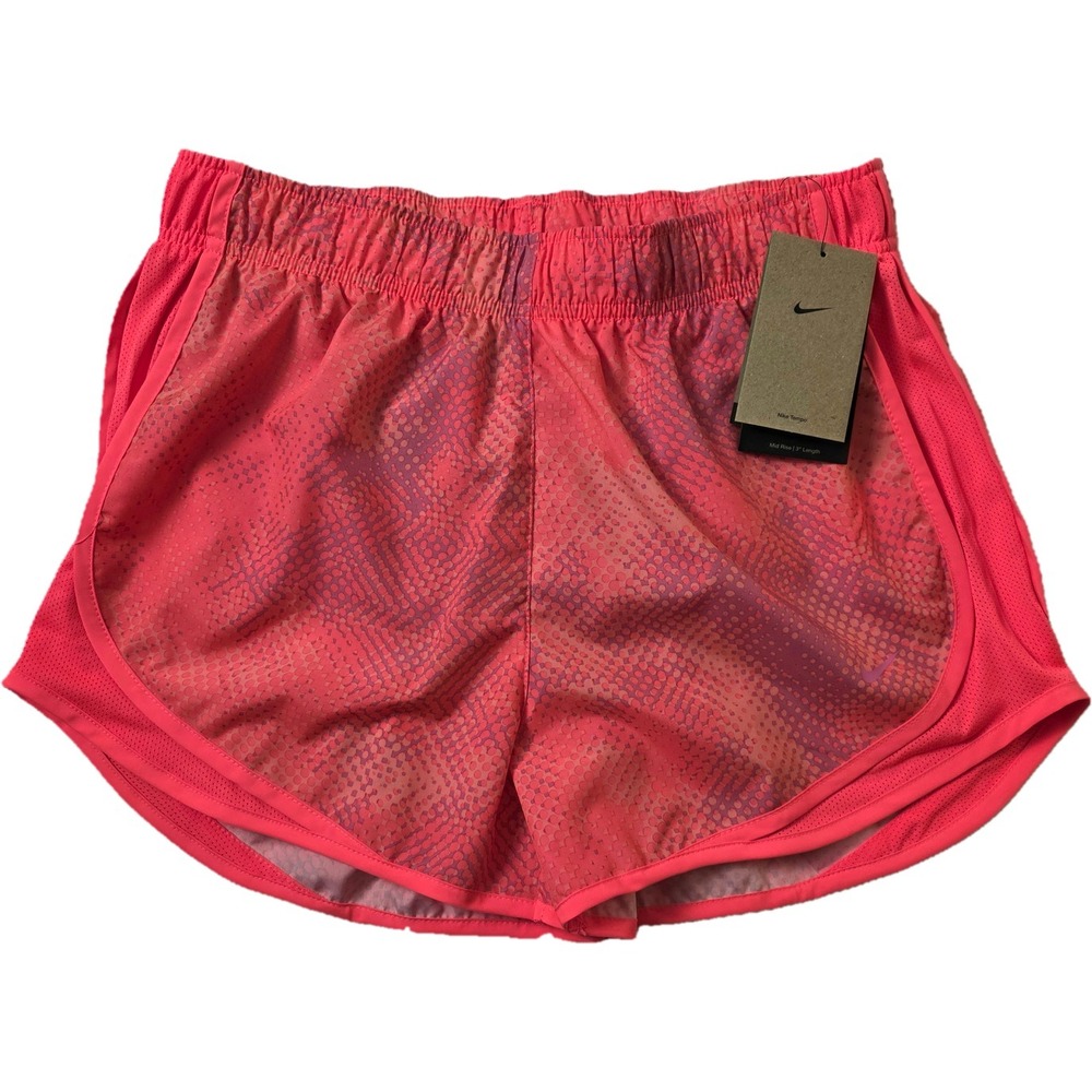 NWT Nike Women's DRI-FIT Size S Tempo 3" Shorts Brief Lined Orange Purple Pink